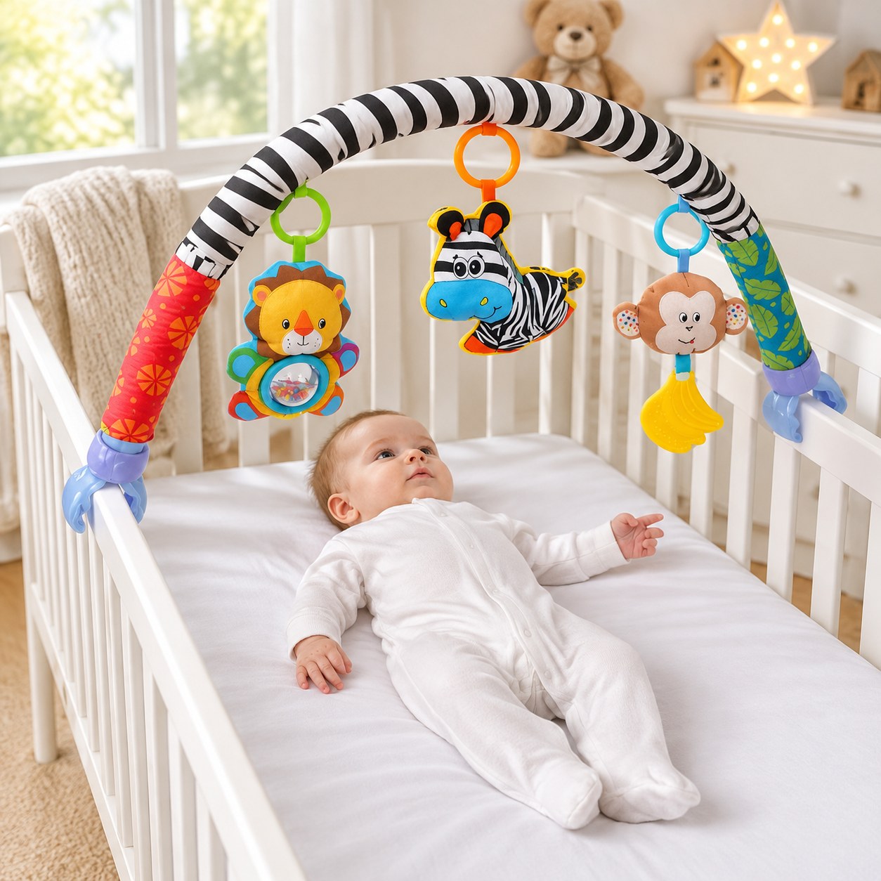 Sozzy AF32 Crib Arch with Rattles — Baby toys