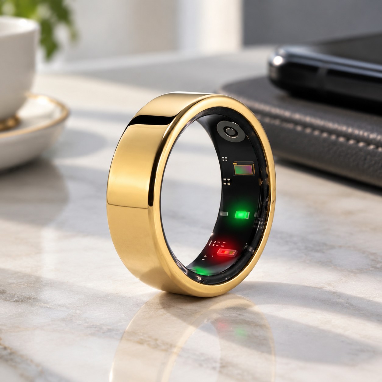 Dark Red Brand Smart Ring — Phones and smartwatches