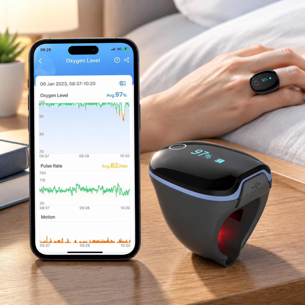 Harmony Hill's AFF66 Ring Oxygen Monitoring — Health