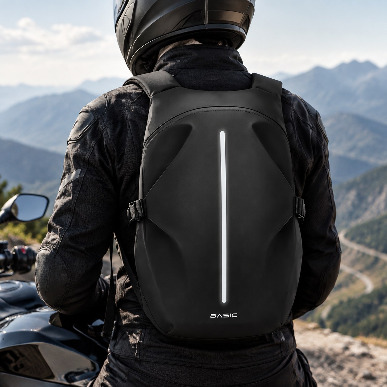 Black Motorcycle Backpack Deal