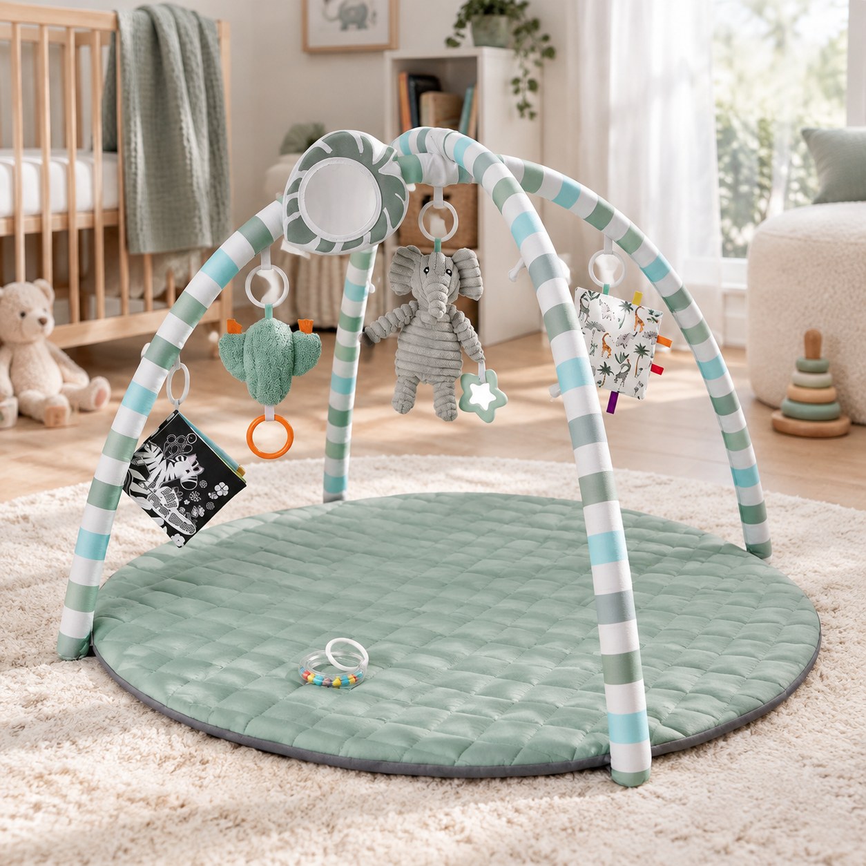 Dark Red Brand Baby Play Mat