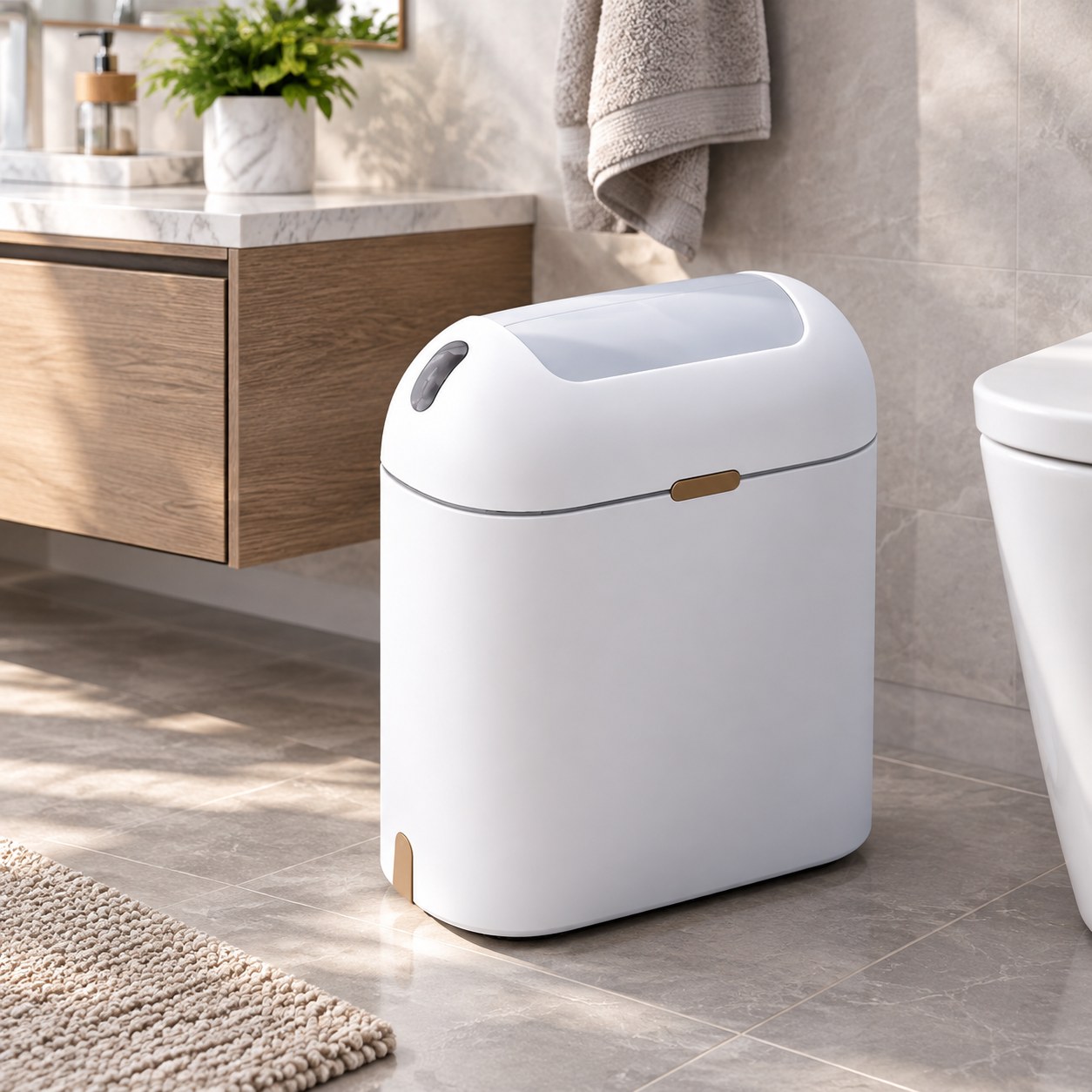 Smart Touchless Sensor Trash Can — Household essentials
