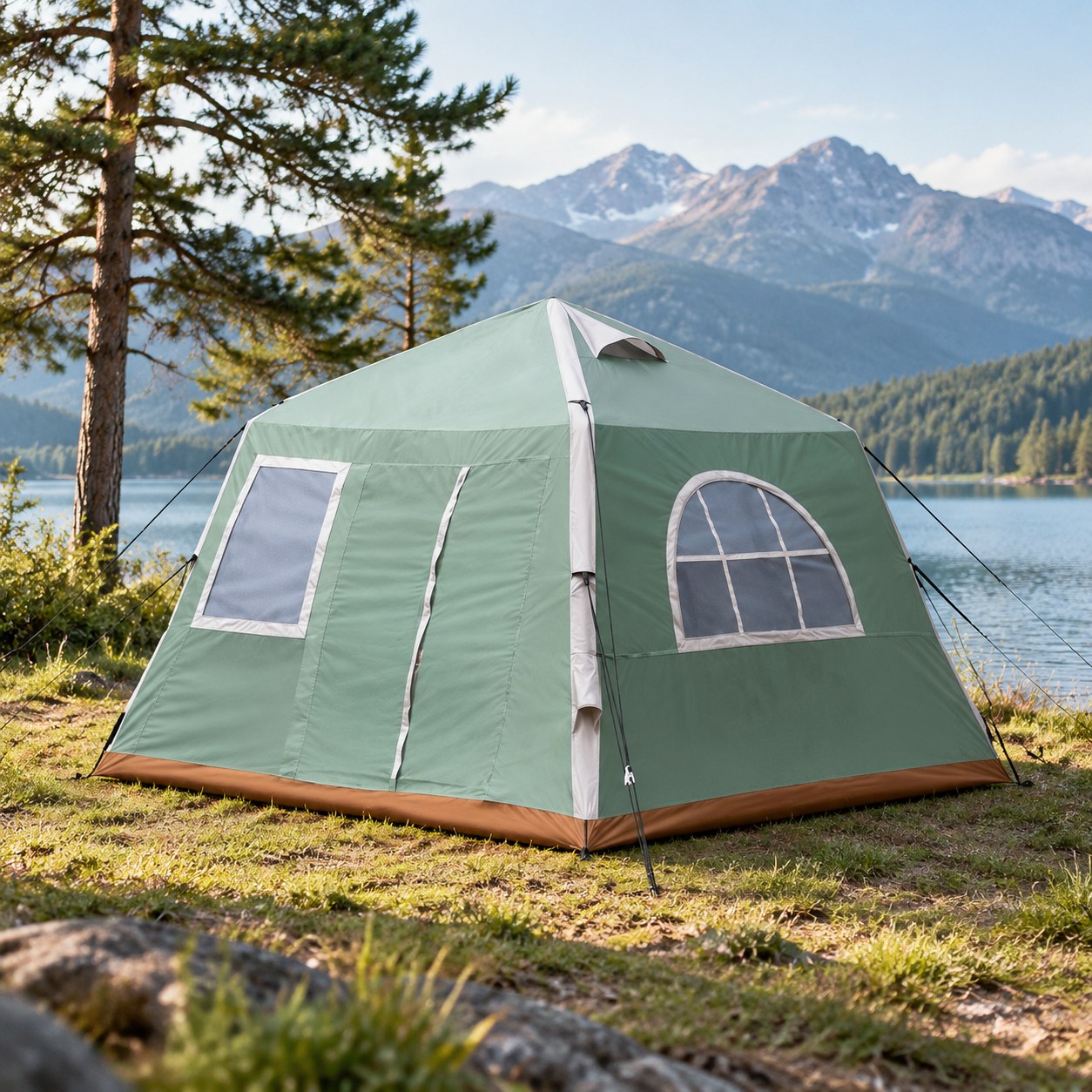 Harmony Hill's Tent, Green — Camping and hiking