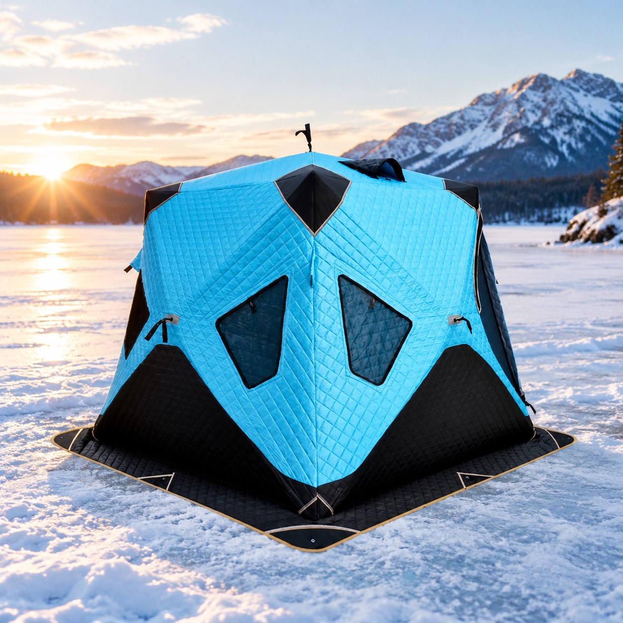 Dark Red Brand Winter Fishing and Camping Tent