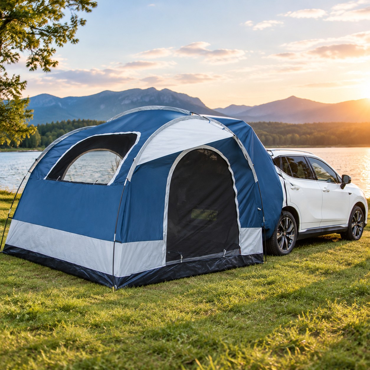 Dark Red Brand Car Tent — Camping and hiking