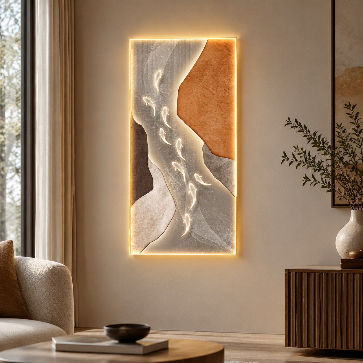 LED Wall Lamp Dark Red Brand — Lighting