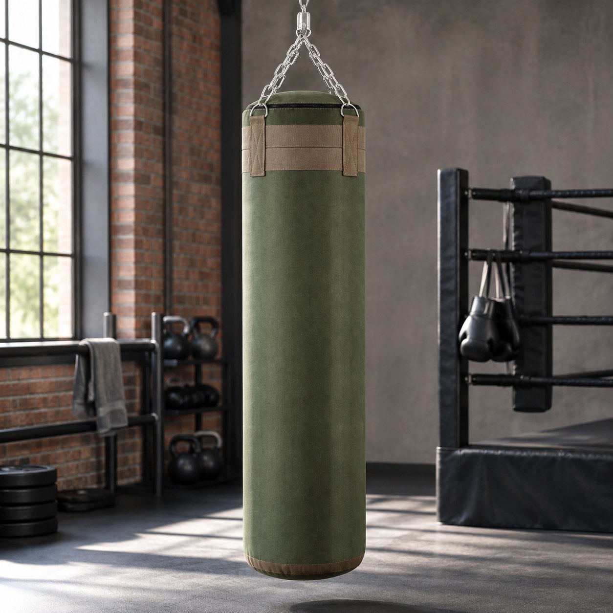 Harmony Hill's AT345 Boxing Punching Bag, Green — Sports equipment