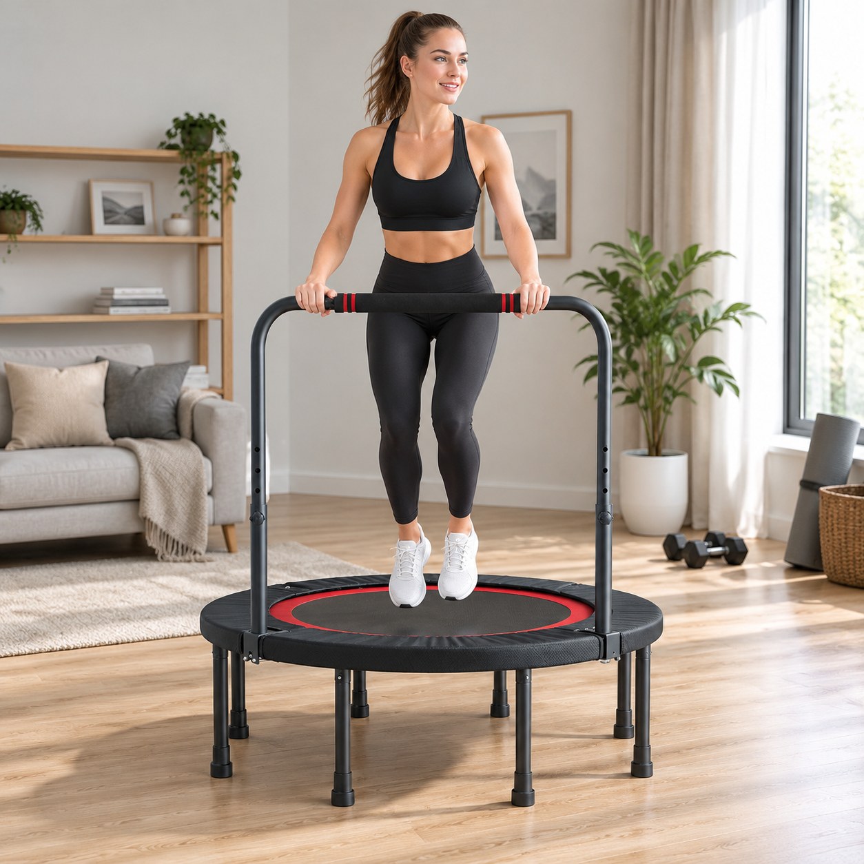 Trampoline with Handle Harmony Hill's AT358, 101cm — Fitness equipment