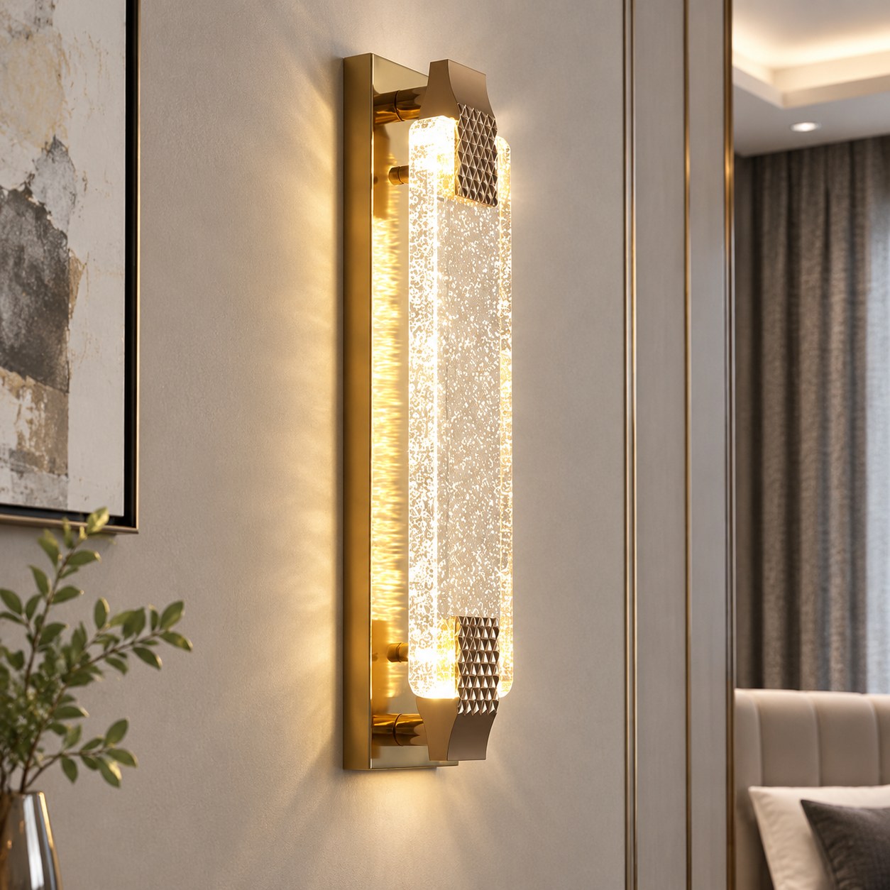 Crystal LED Wall Lamp Harmony Hill's AT368 — Lighting