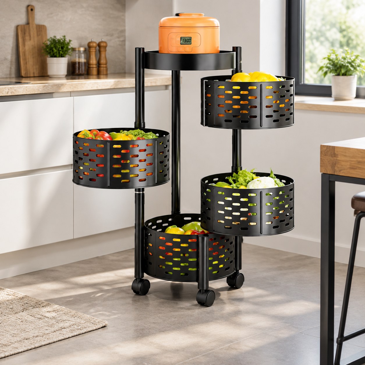 Harmony Hill's Rotating Storage Shelf — Living room furniture