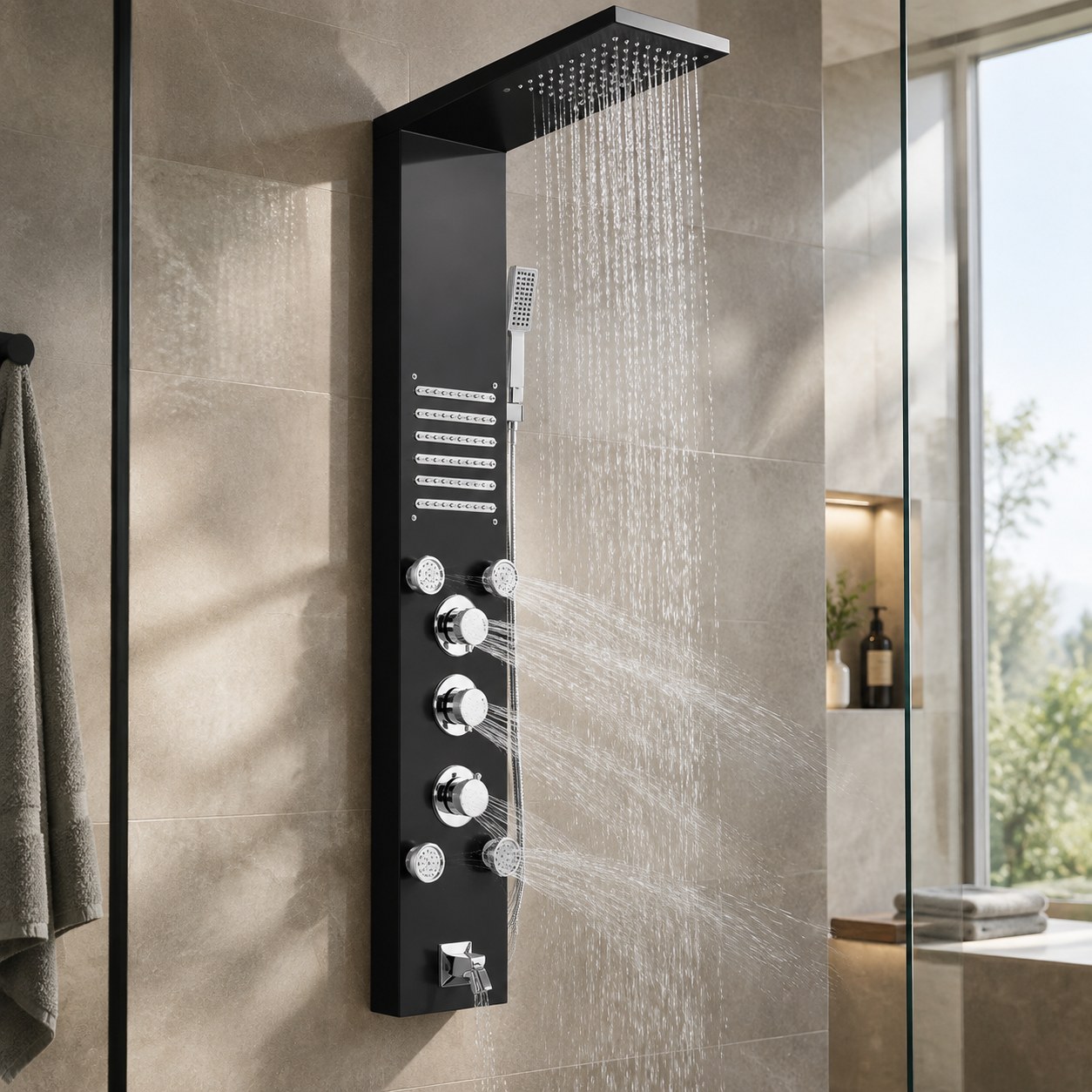 Harmony Hill's Digital Massage Shower System — Plumbing