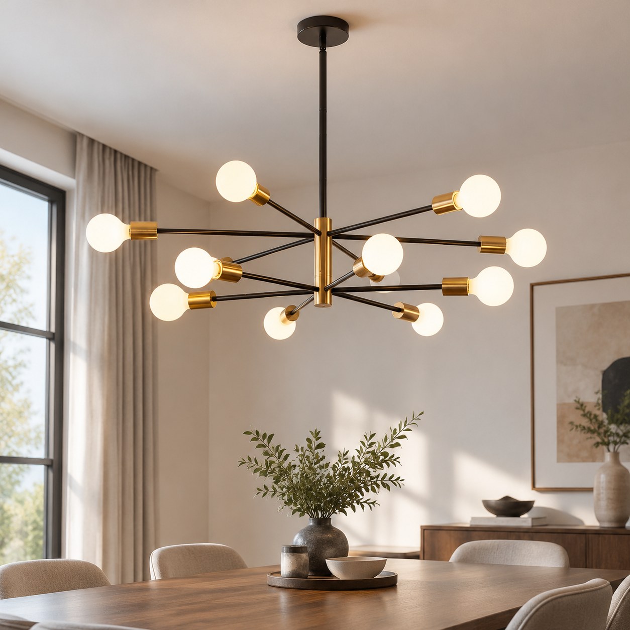 Harmony Hill's Chandelier with Adjustable Height — Lighting