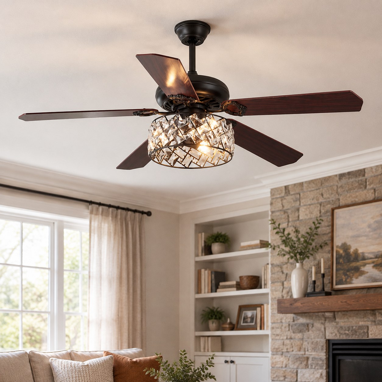 Harmony Hill's Ceiling Fan Light
