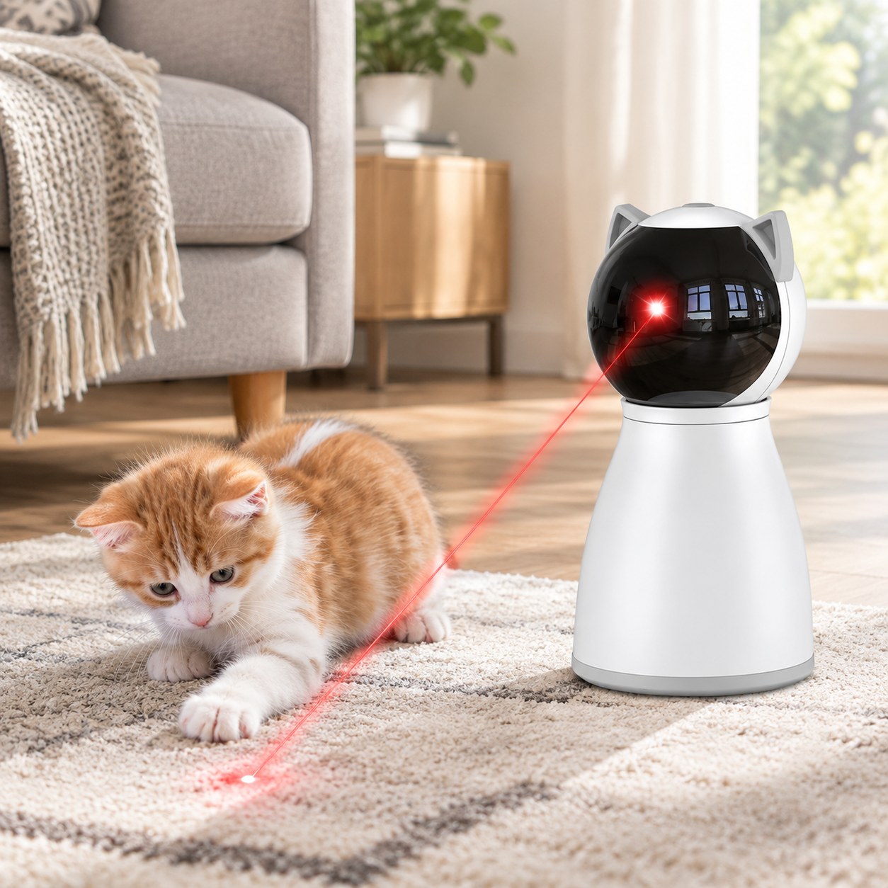 Dark Red Brand Indoor Laser Toy for Cats