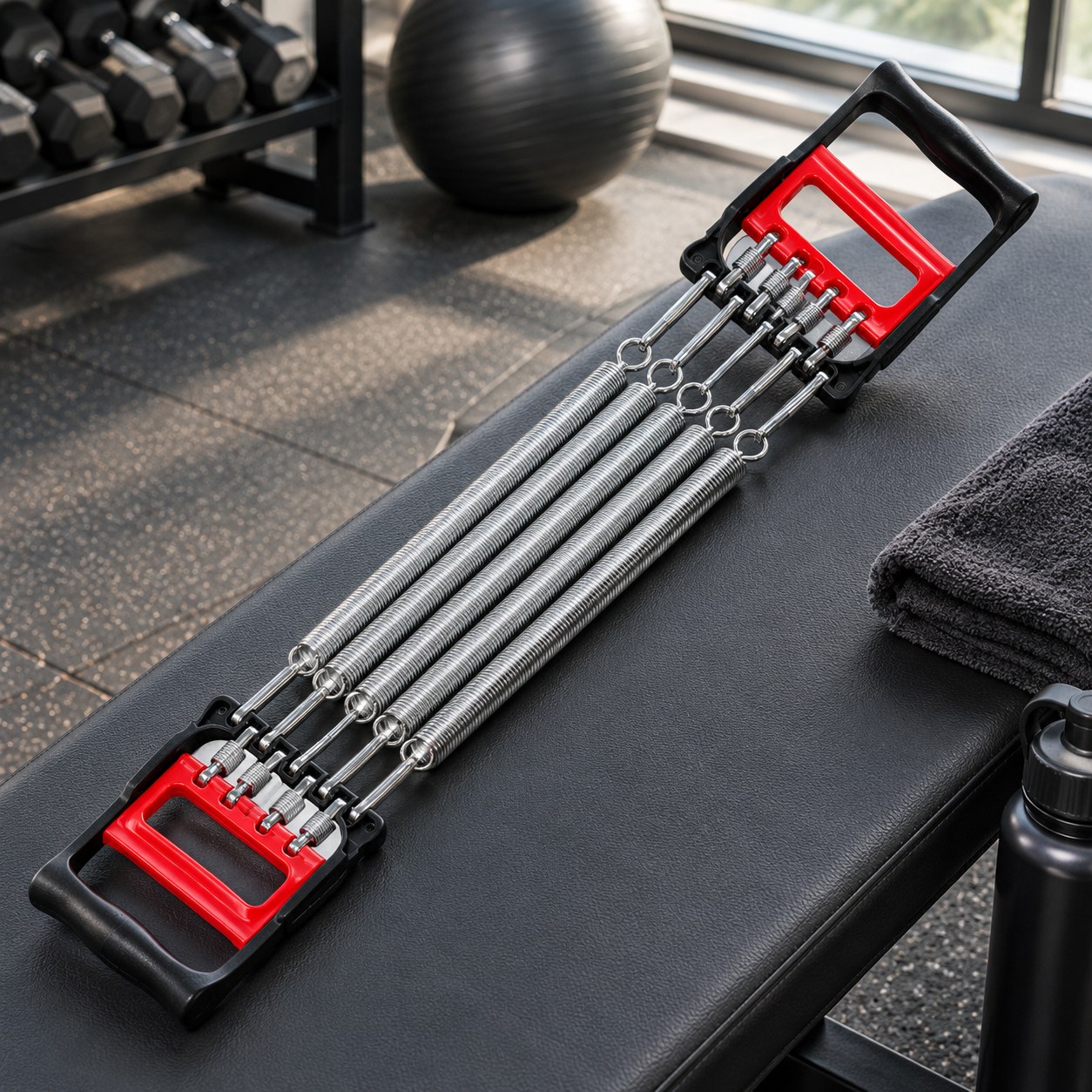 Spring Chest Expander Dark Red Brand — Sport and outdoors
