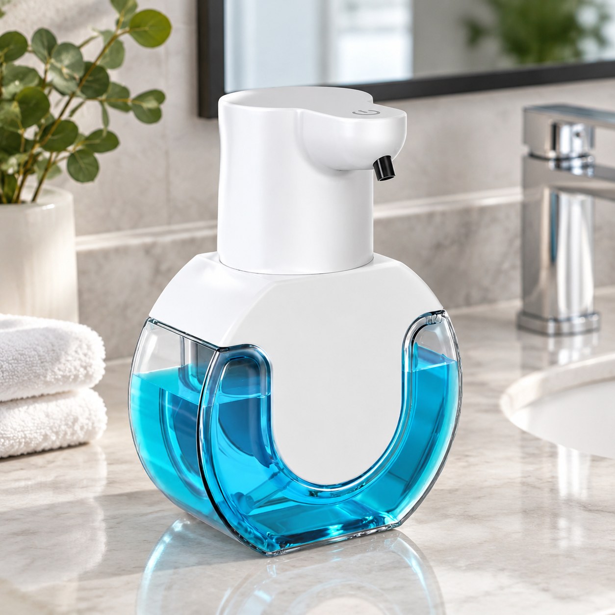 Automatic Soap Dispenser Dark Red Brand — Plumbing, heating and climate