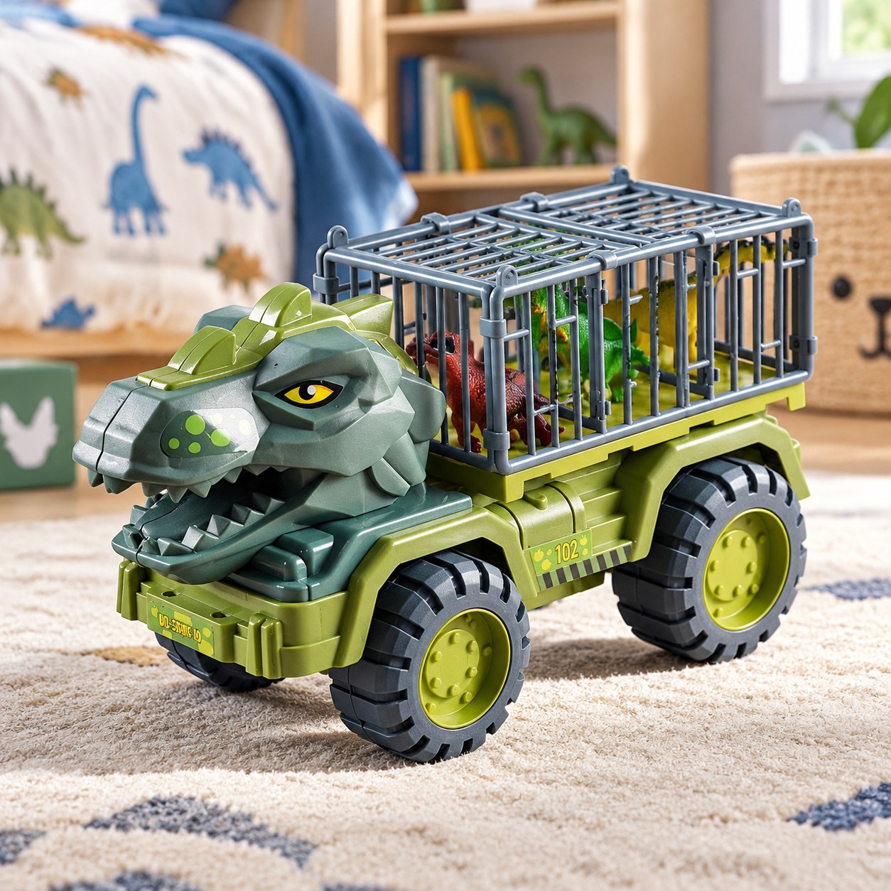 Hapitao AT657 Transport Truck with Dinosaurs — Toys