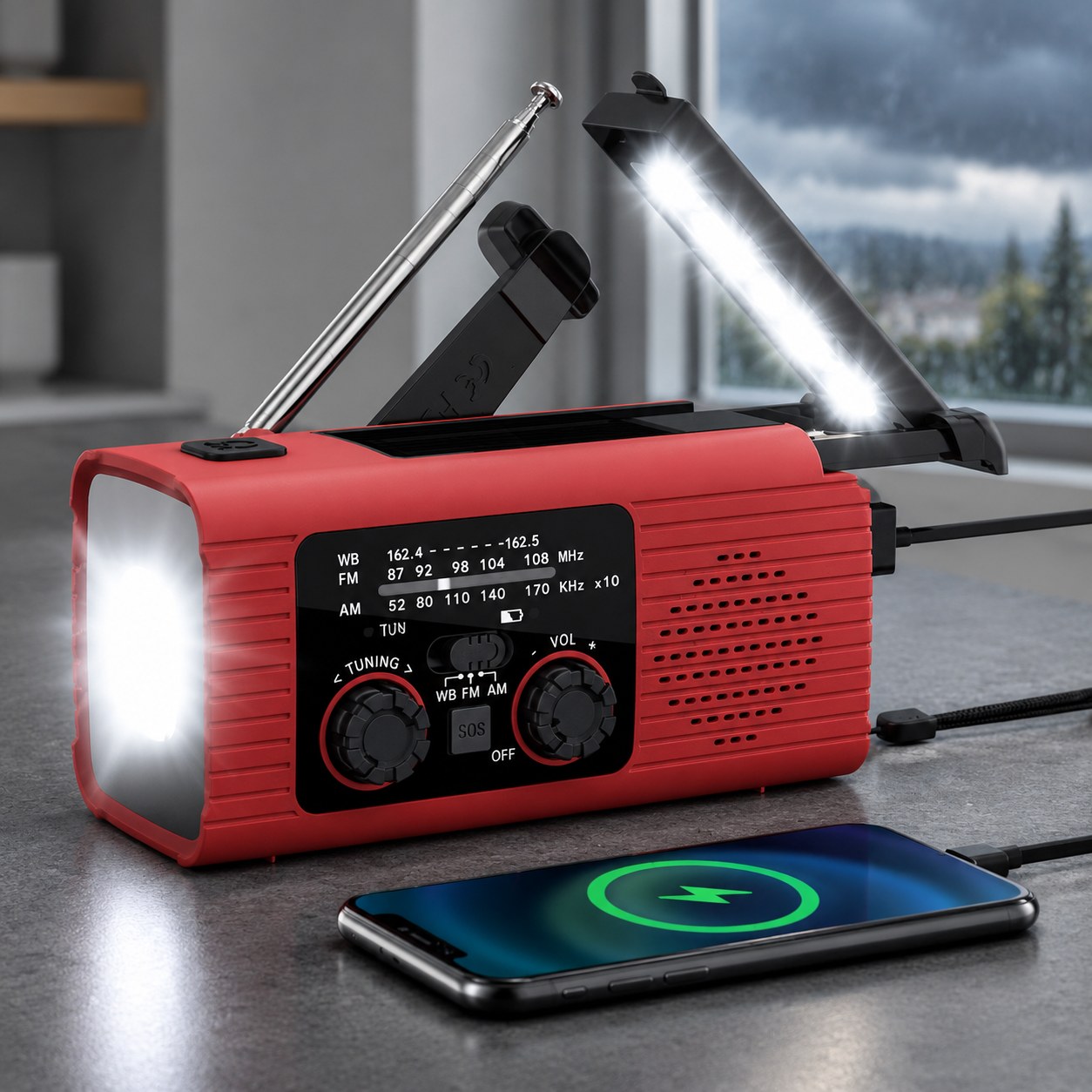 Radio Multi-functional Radio Dark Red Brand — TV, audio and video