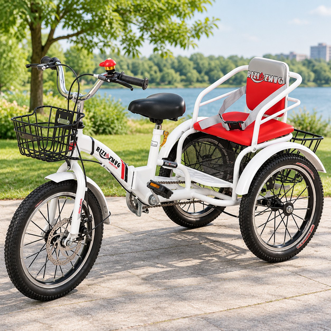 Bslong AT774 White Children's Tricycle — Toys