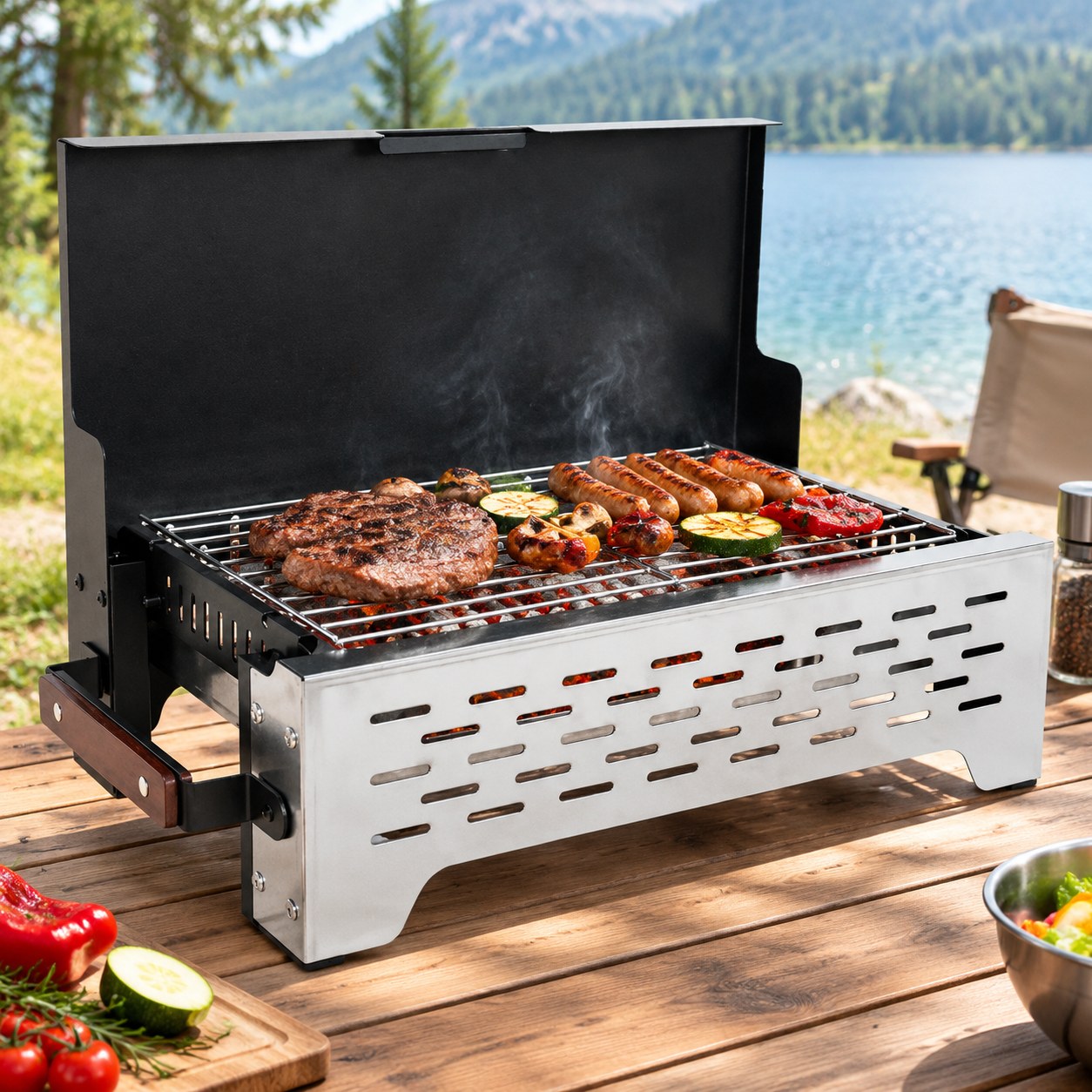 Homful Foldable Portable Grill — Sport and outdoors