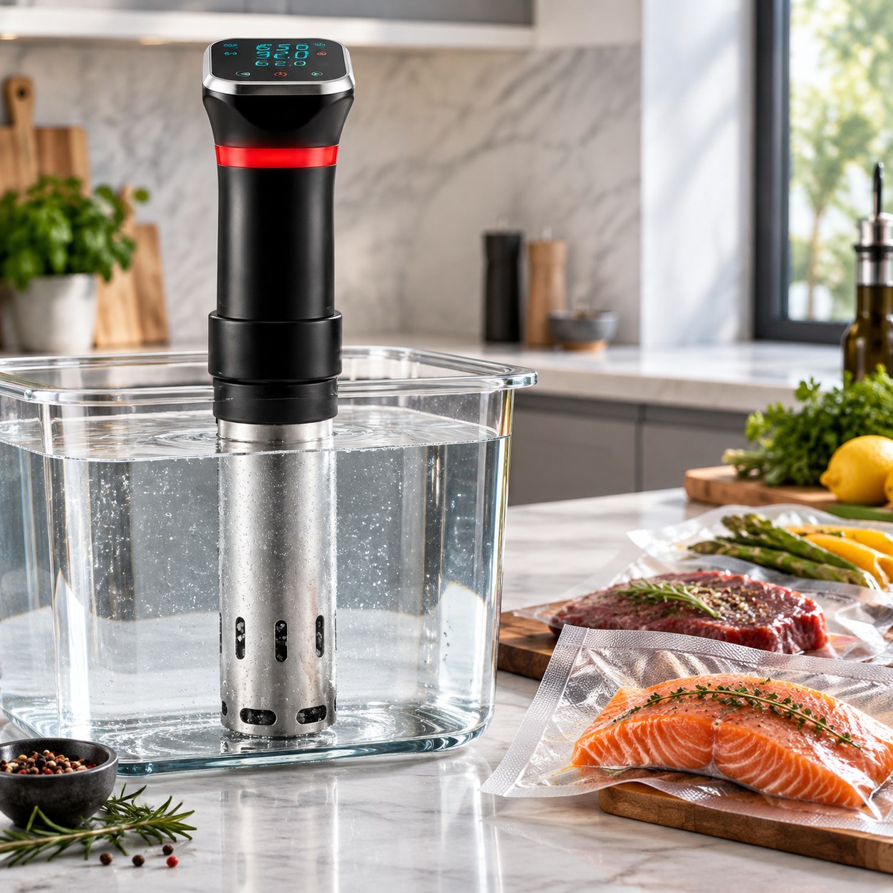 Sous Vide Low-Temperature Vacuum Thawing Device for Food Products — Kitchen and household