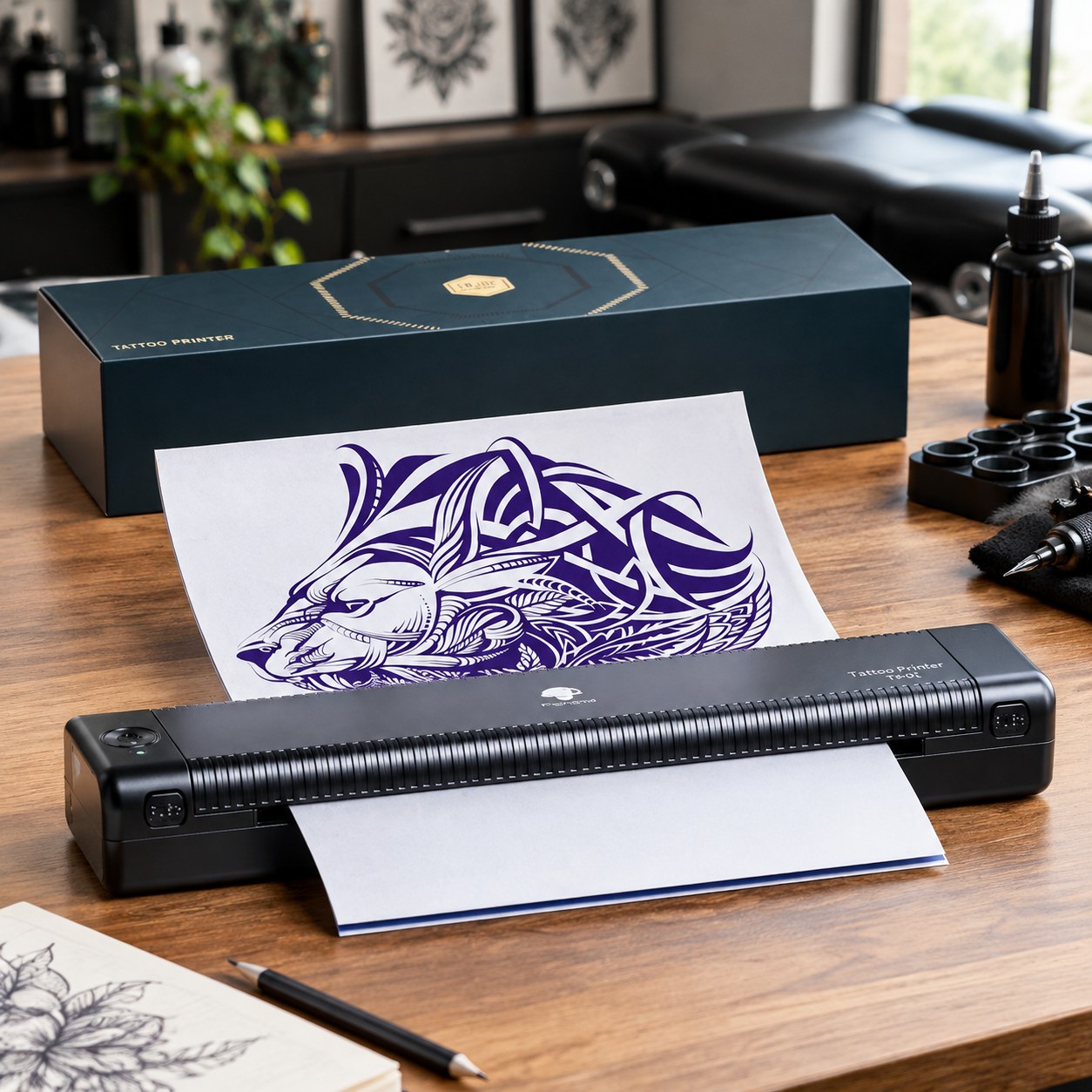 Phomemo Label and Sticker Printer Wireless Tattoo Stencil Printer — Computers