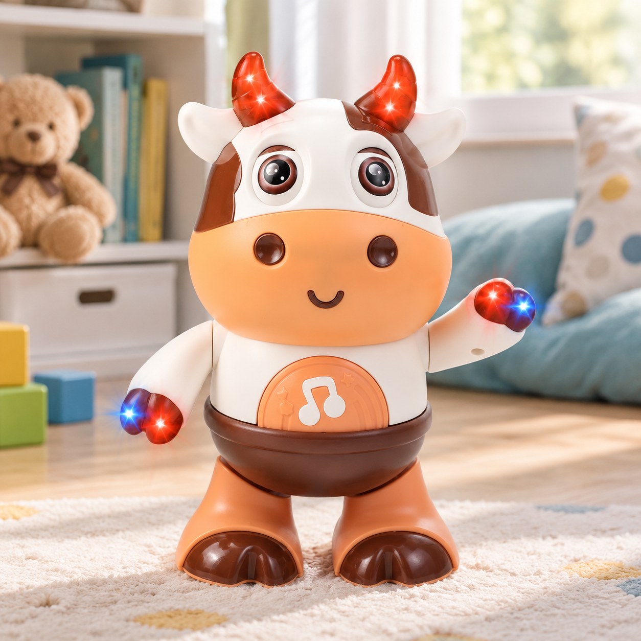 Lesheng Cute Cow Toy for Kids