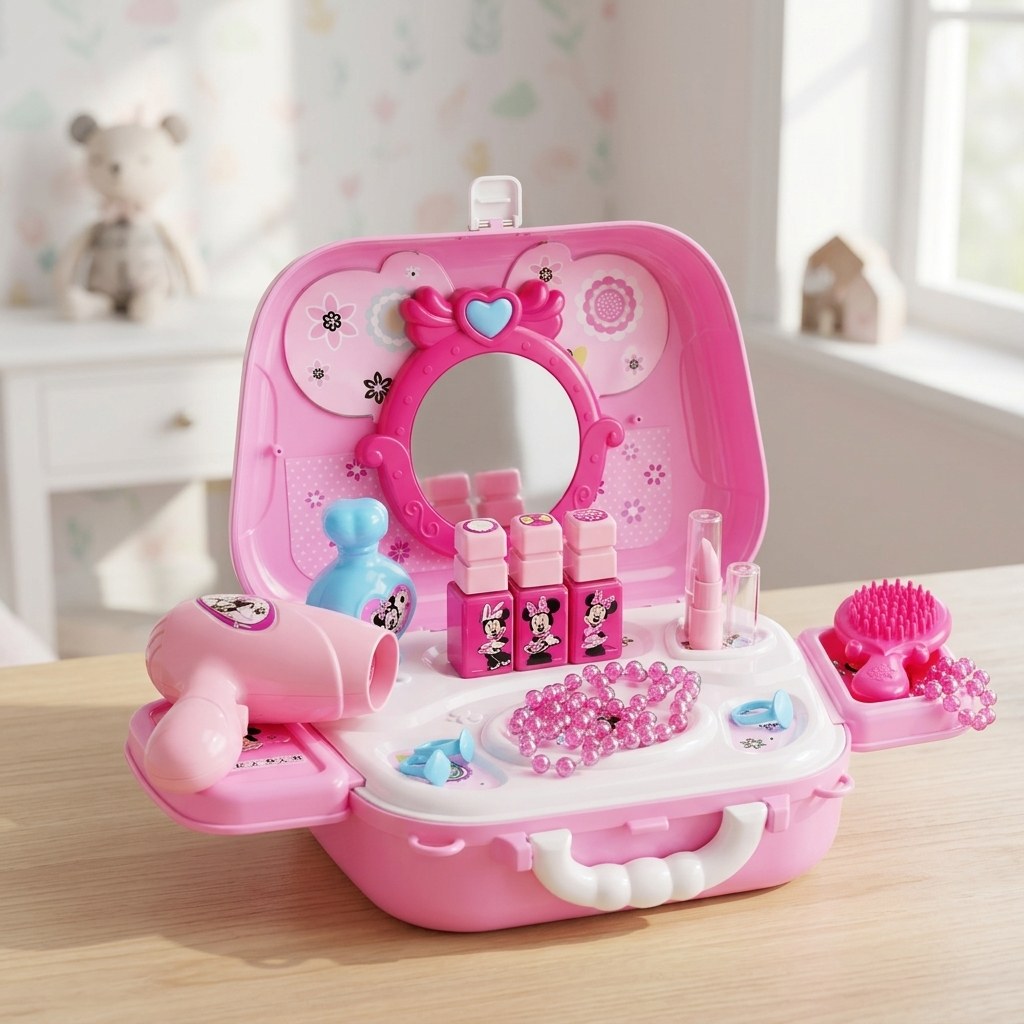Disney Minnie Mouse Toy Beauty Salon in a Suitcase