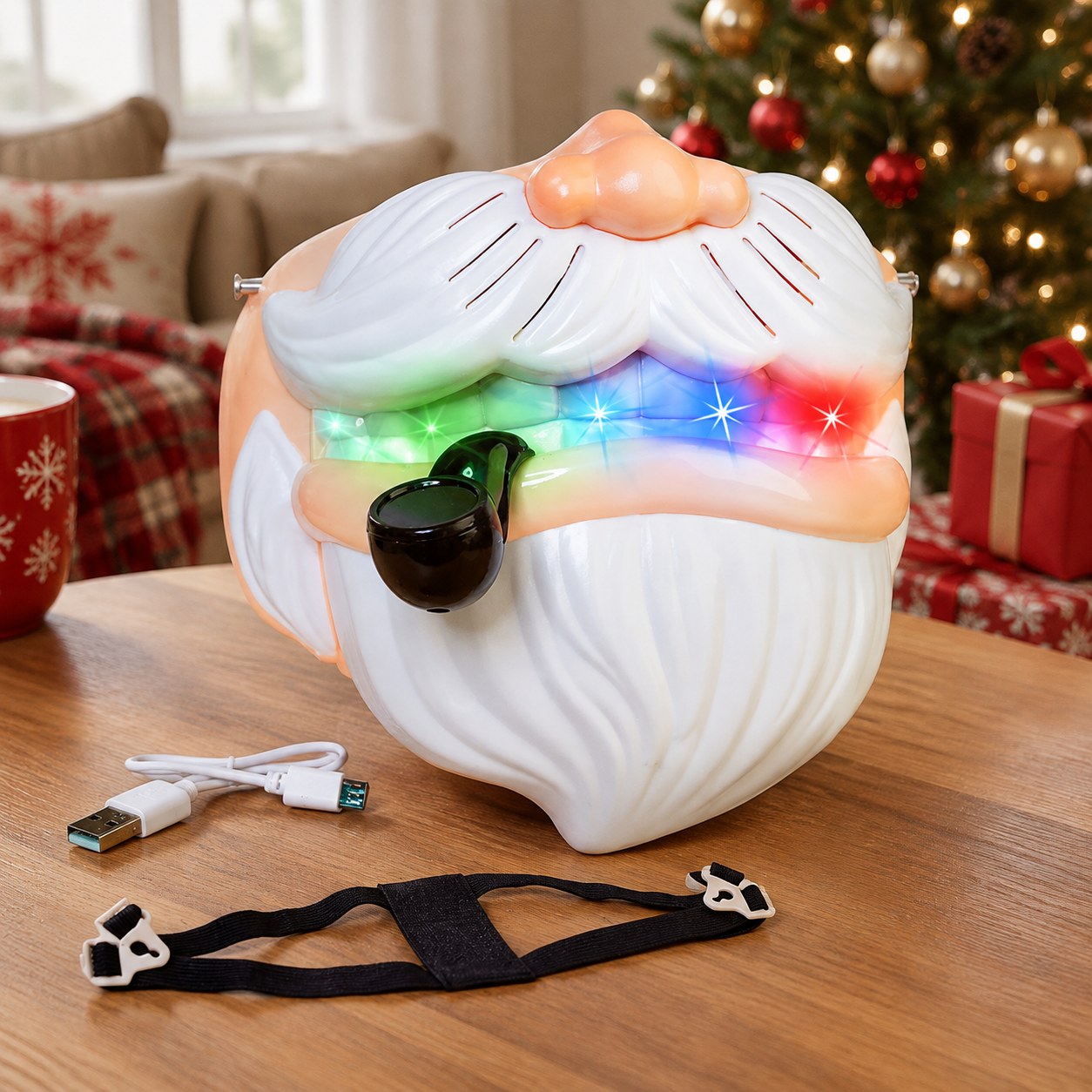 Santa Claus Mask — Gifts, decorations and flowers