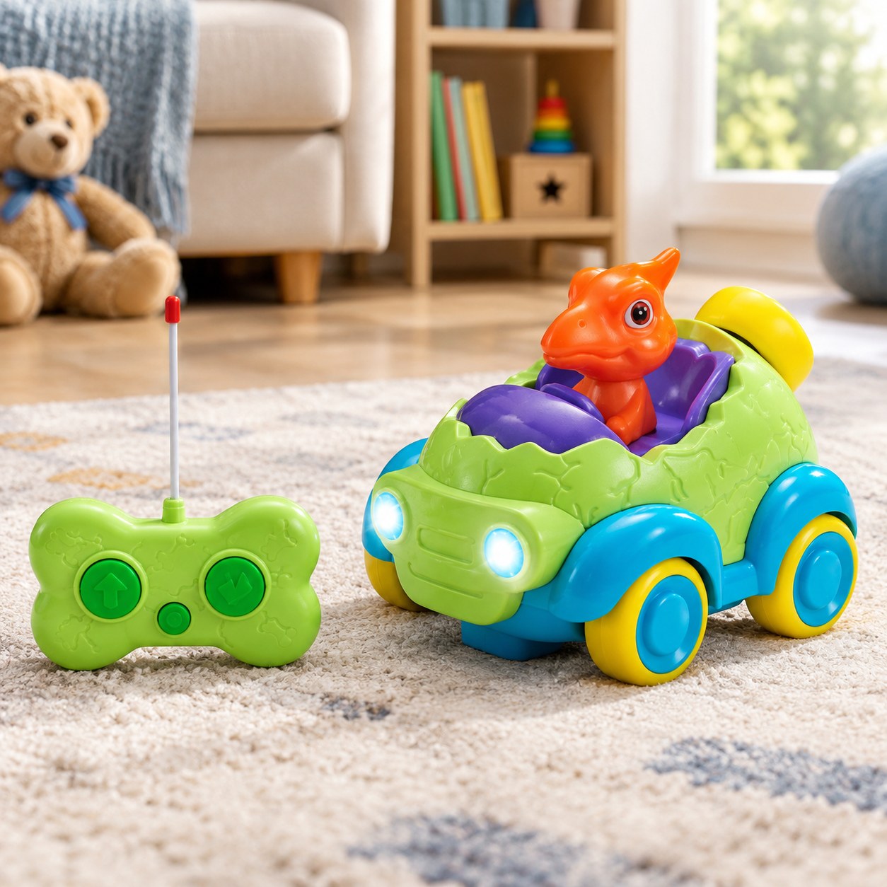 Harmony Hill's Toy Car with Remote Control Dinosaur