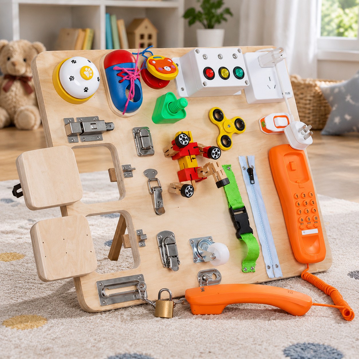Harmony Hill's Large Busy Board with Phone — Toys