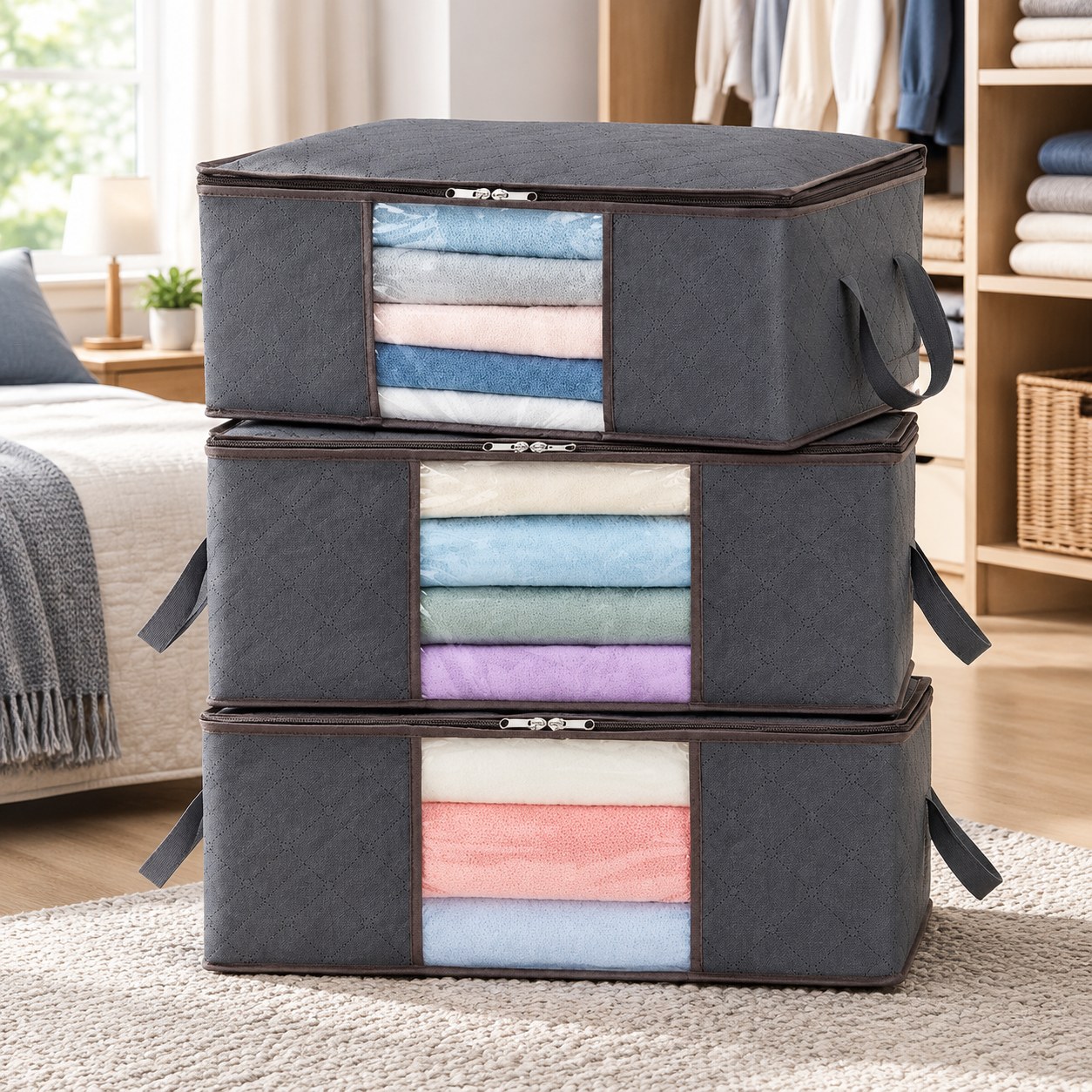 Nenurodyta Offer: 3 durable storage boxes — Kitchen and household