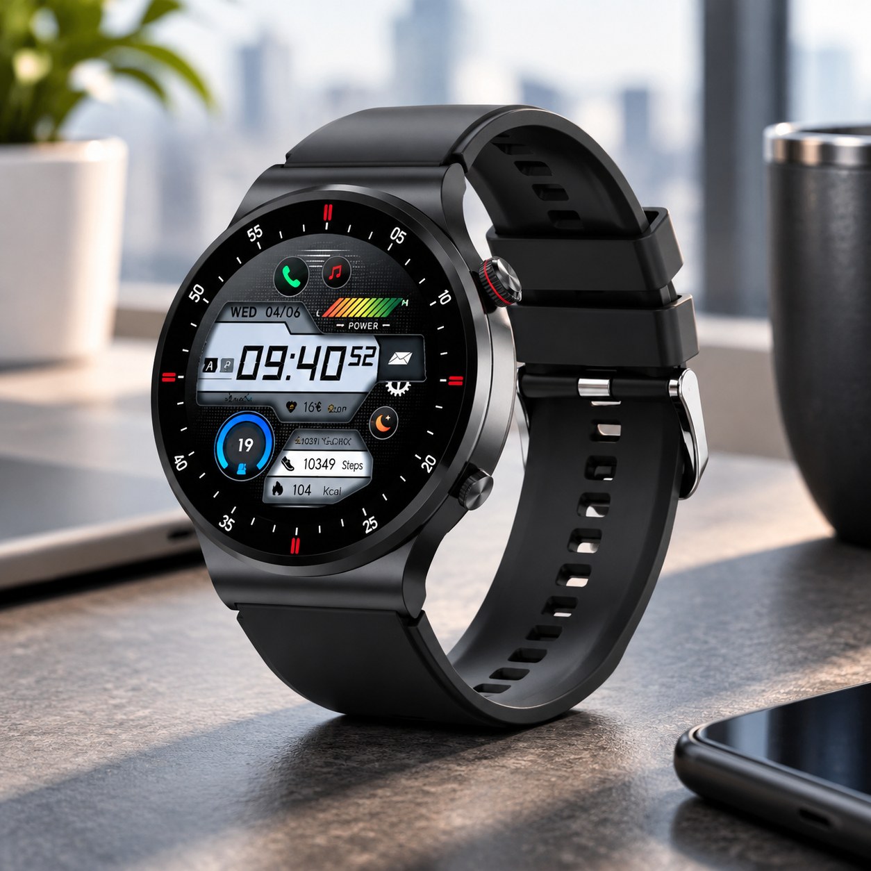Dark Red Brand Smart Watch Smart Watch Deal Pro 1 — Phones and smartwatches
