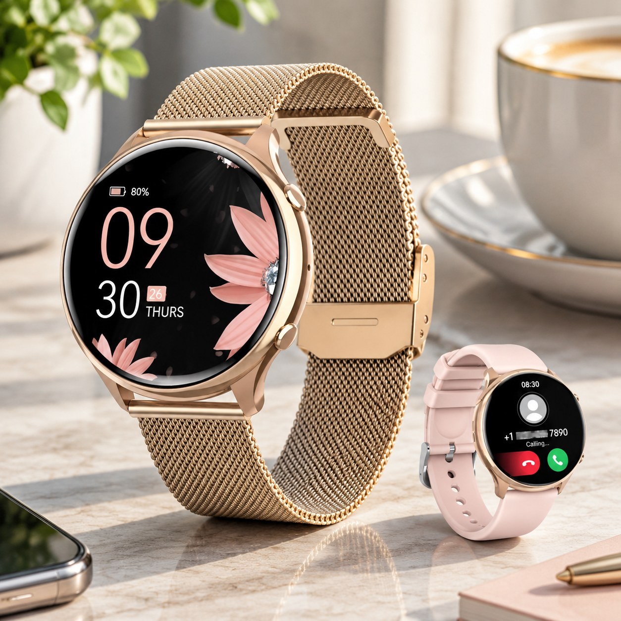 Nenurodyta Pro 5.3 Gold Smartwatch — Phones and smartwatches