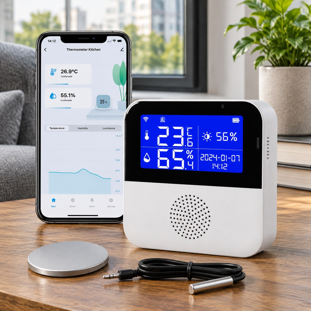 Tuya Weather Station with Temperature and Humidity Sensor — Plumbing, heating and climate