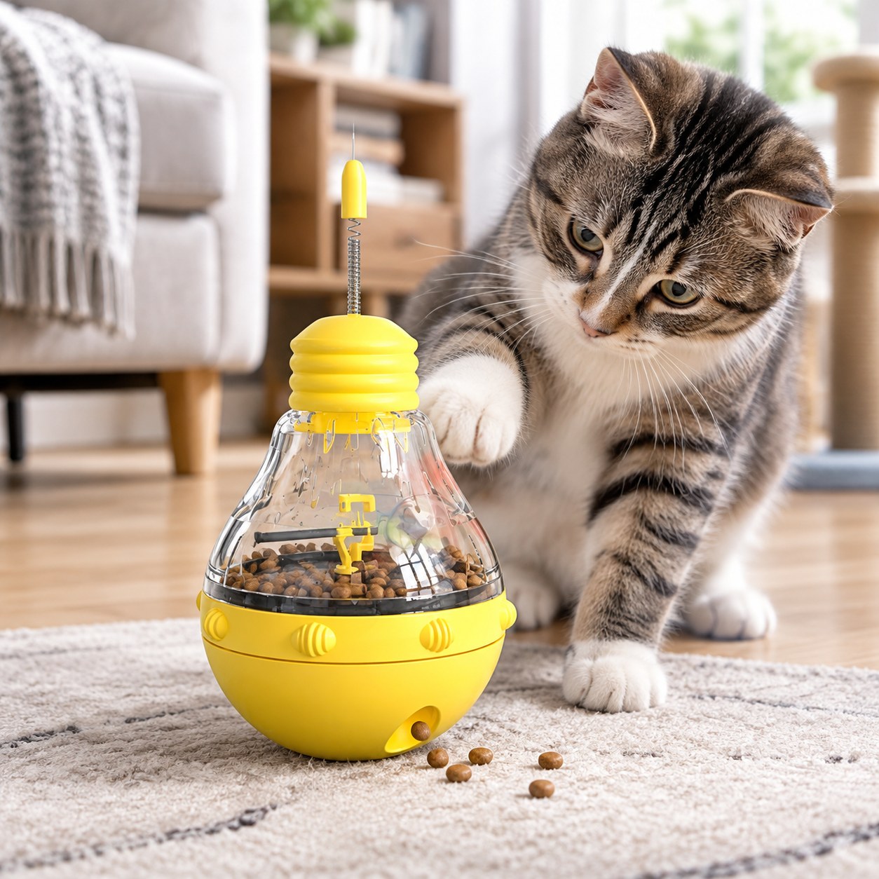 Harmony Hill's Cat Toy with Food Dispenser — Pet supplies