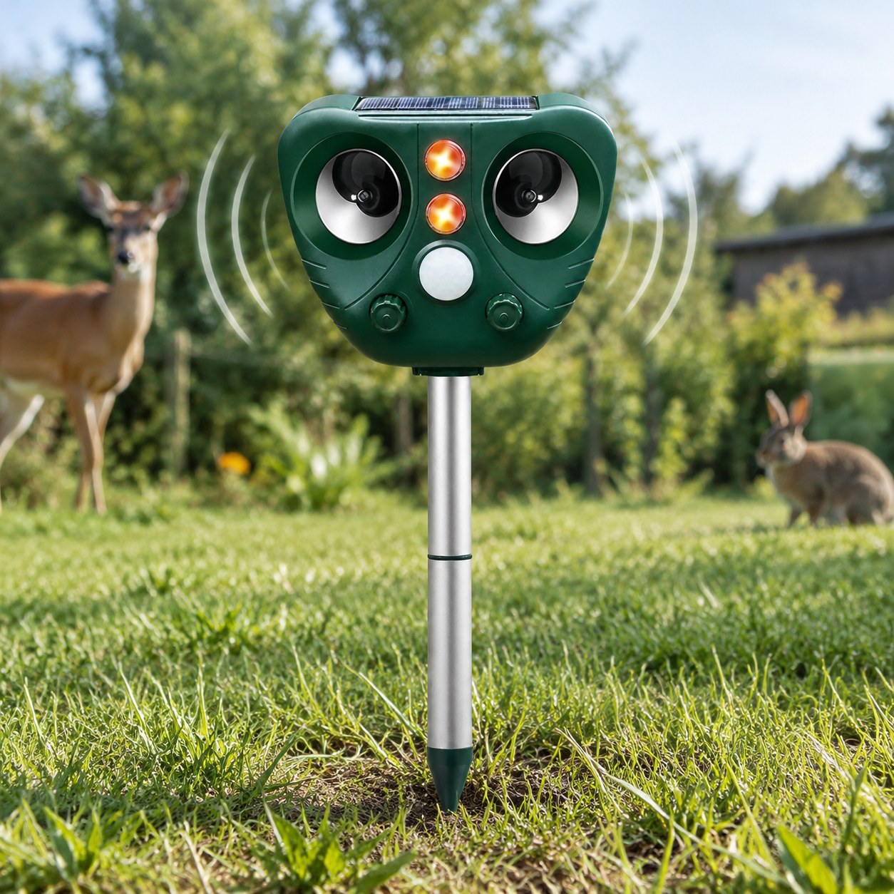 Harmony Hill's Ultrasonic Animal Repeller — Garden