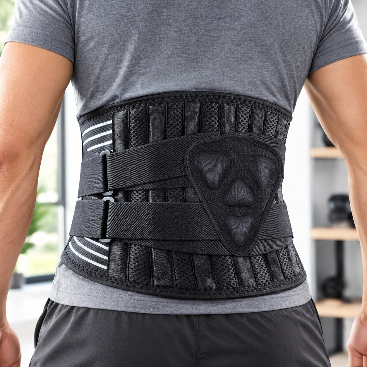 Nenurodyta Deal Lumbar Support Bandage, Black — Sport and outdoors