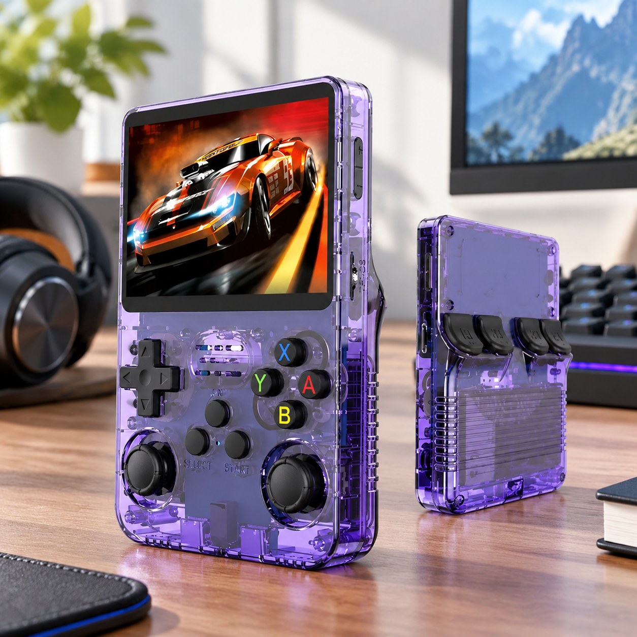 Nenurodyta Atvirojo kodo R36S Retro Handheld Video Game Console "Linux" System 3.5 Inch IPS Screen Portable Pocket Video Player R35S 64 GB Games — Computers