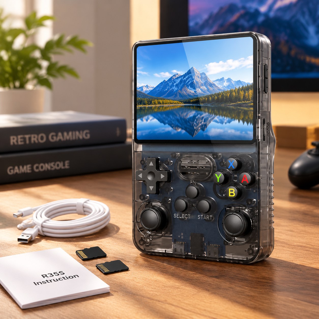 Nenurodyta Data Frog R36S Retro Gaming Console Linux System 3.5 Inch IPS Screen R35S Plus Portable Pocket Video Player — Computers
