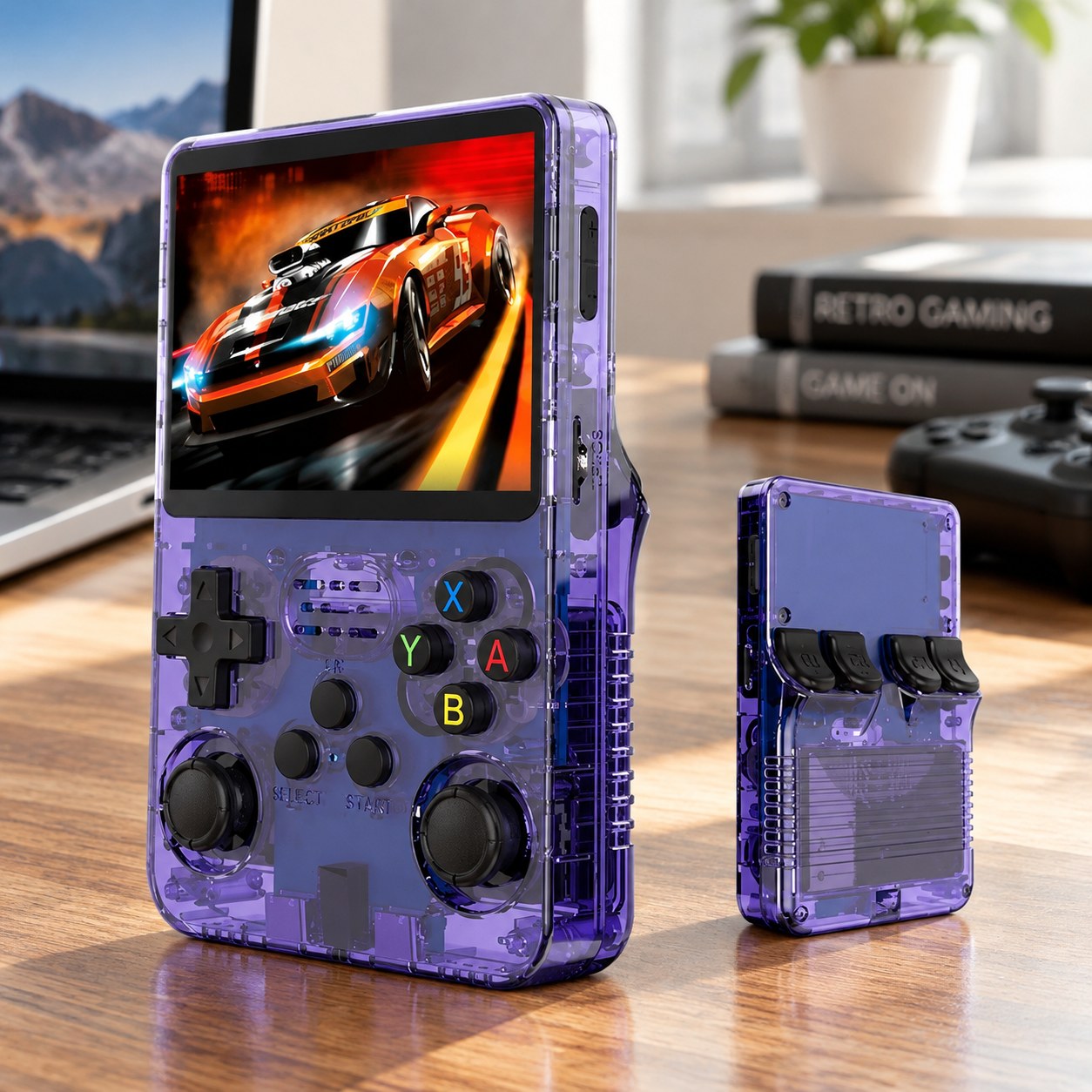 Nenurodyta R36S Retro Gaming Console Linux System 3.5 Inch IPS Screen Plus Portable Pocket Video Player 64 GB — Computers