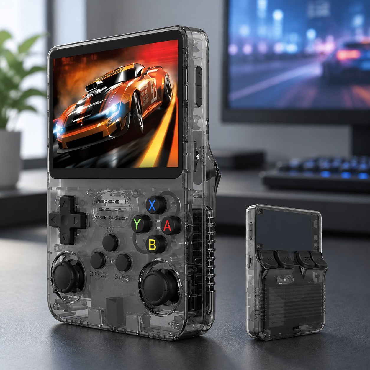 Nenurodyta Atvirojo kodo R36S Retro Handheld Video Game Console Linux System 3.5 Inch IPS Screen Portable Pocket Video Player 64 GB Games — Computers