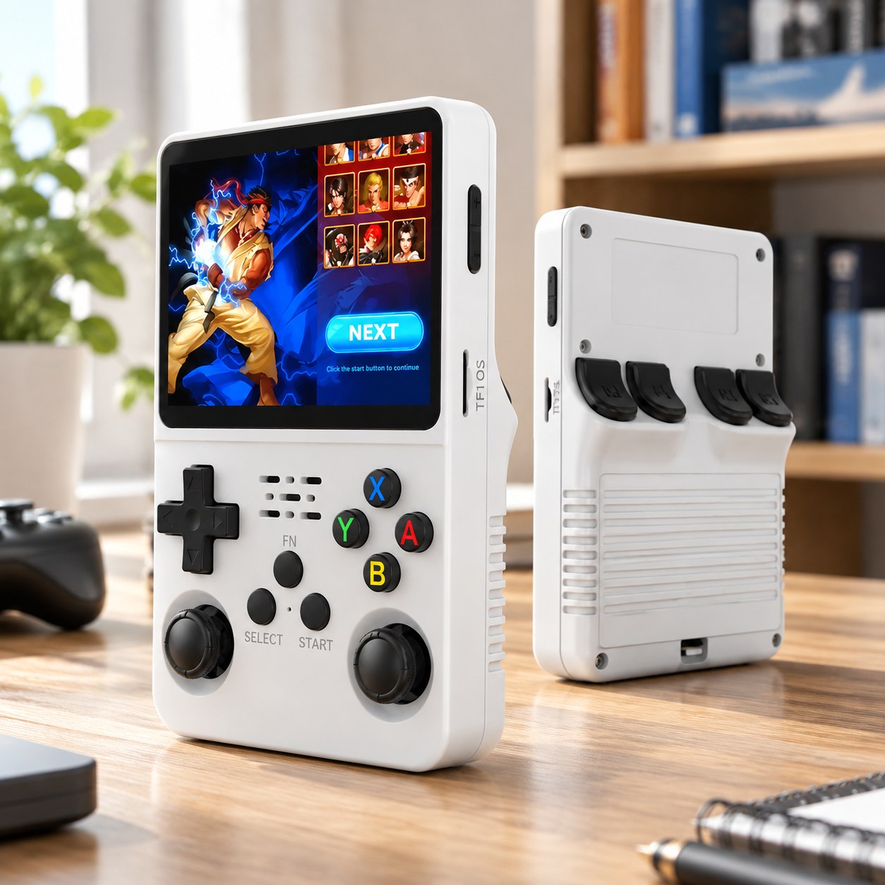 Nenurodyta R36s Gaming Console New Open Source Linux 3.5 Inch IPS Screen Handheld 128GB Video Player Christmas Gift, 64G White — Computers