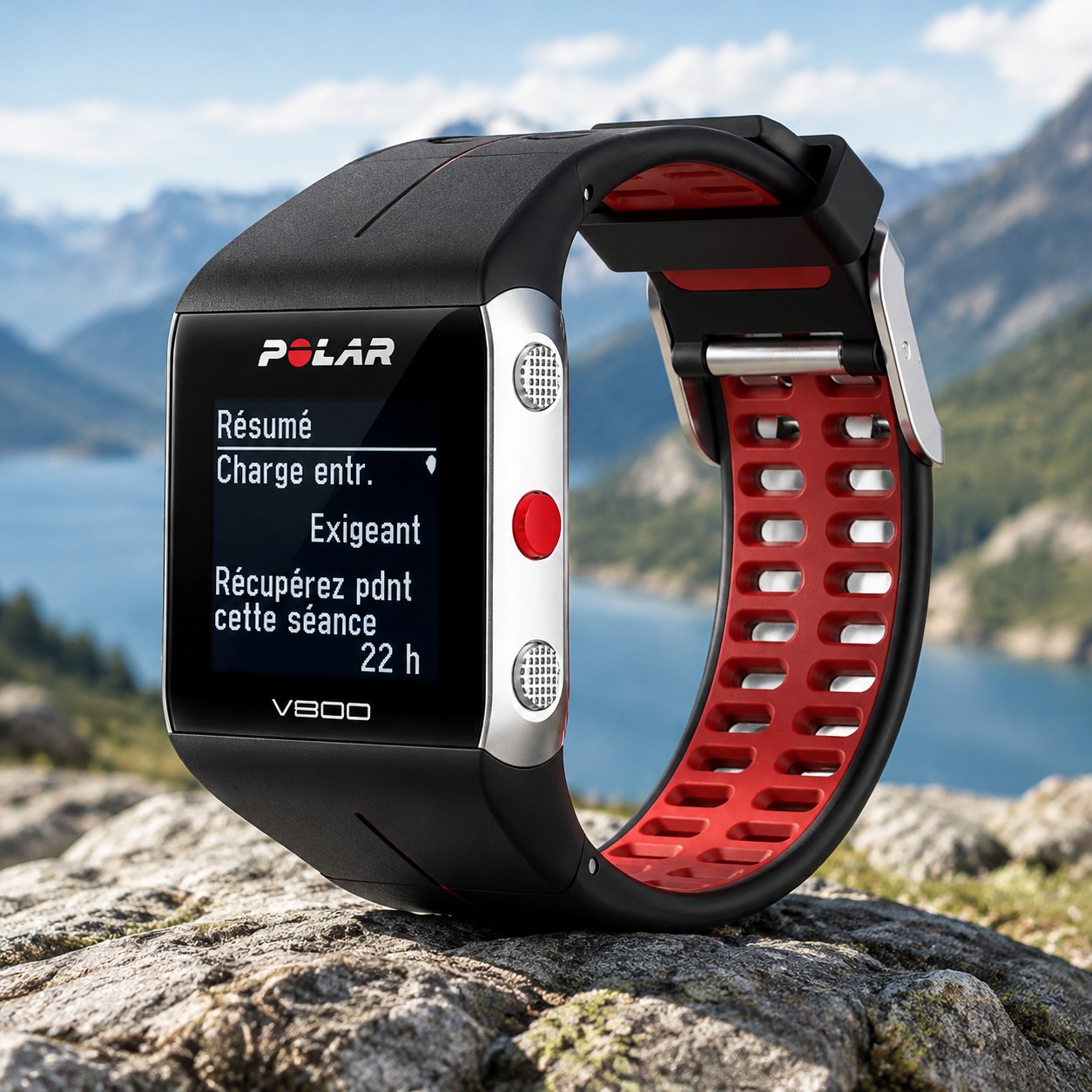 "Polar V800 GPS Smartwatch" Dual-Color Steel Watch Band with Buckle — Furniture and interior