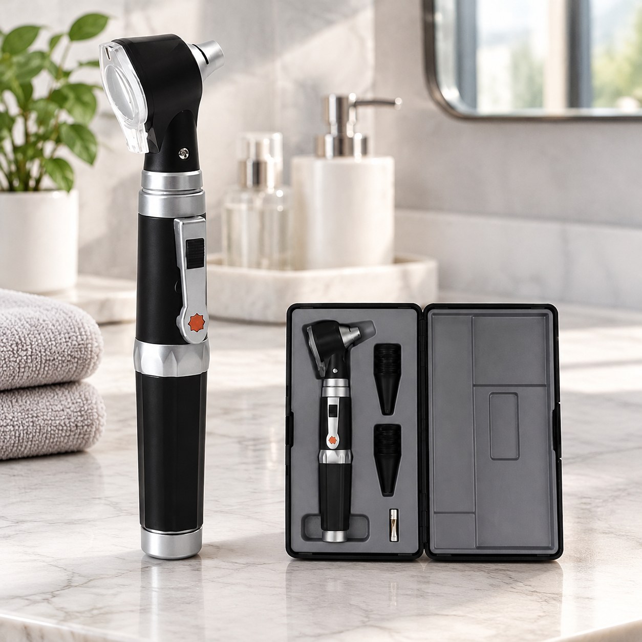 Nenurodyta Mini Otoscope with LED Light for Ear Cleaning — Health and beauty