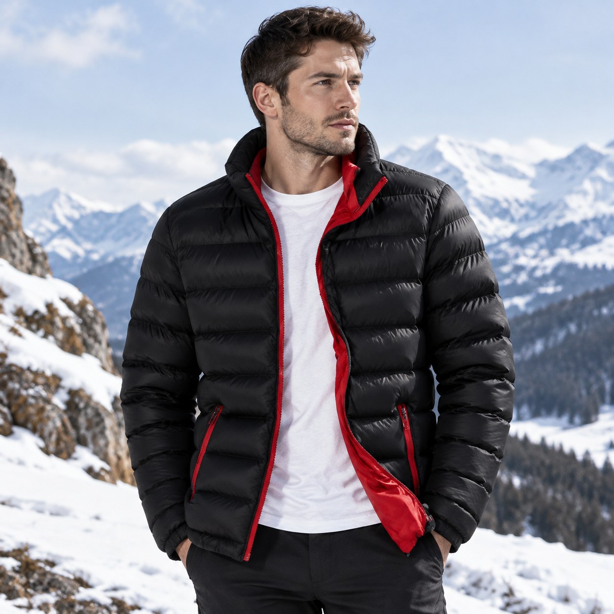 (xxxxL-Black) Please note that our names start with color and size. If you need another color or size, please specify the desired color or size. Autumn winter parkas Men's coat Warm polyester fiber jacket Men's jacket with hood, XXXXL — Clothing, shoes and accessories